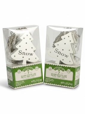 Holiday 'Snow' White Tree LED String Lights - 4 ft